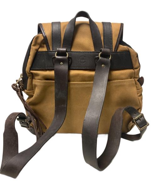 C.C. Filson（フィルソン）C.C. Filson (フィルソン) RUCK SACK / レザーコンビキャンバスバックパック キャメルの古着・服飾アイテム