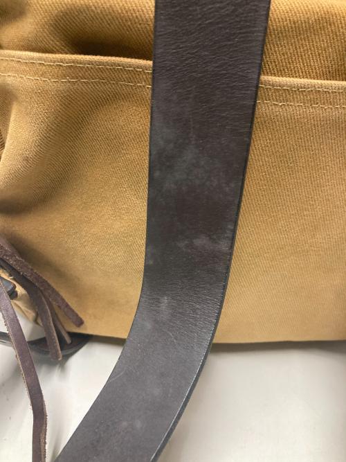 C.C. Filson（フィルソン）C.C. Filson (フィルソン) RUCK SACK / レザーコンビキャンバスバックパック キャメルの古着・服飾アイテム