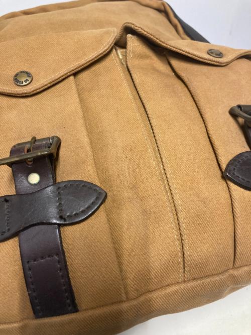 C.C. Filson（フィルソン）C.C. Filson (フィルソン) RUCK SACK / レザーコンビキャンバスバックパック キャメルの古着・服飾アイテム