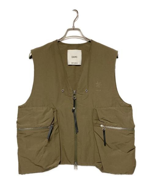 OAMC（オーエーエムシー）OAMC (オーエーエムシー) GOLDOWIN コットンナイロンベスト カーキ サイズ:2の古着・服飾アイテム