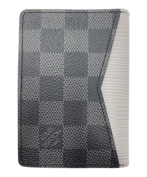 LOUIS VUITTON（ルイ ヴィトン）LOUIS VUITTON (ルイ ヴィトン) ダミエ・グラフィット オーガナイザー・ドゥ・ポッシュ グレー×ブラックの古着・服飾アイテム