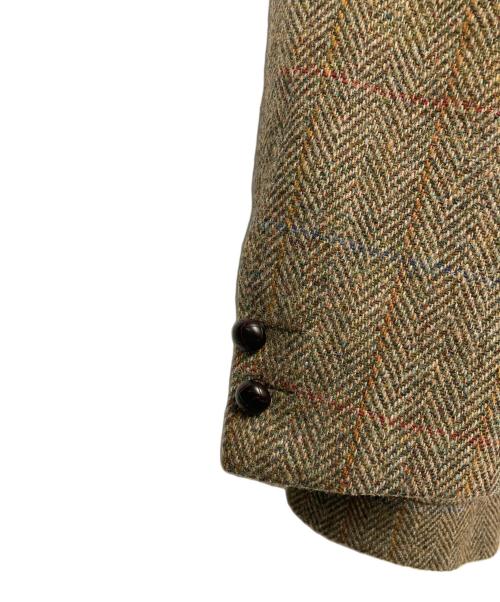 J.PRESS（ジェイプレス）J.PRESS (ジェイプレス) Harris Tweed (ハリスツイード) ツイード2Bテーラードジャケット オリーブ サイズ:-の古着・服飾アイテム
