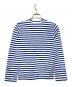 PLAY COMME des GARCONS (プレイコムデギャルソン) PLAY STRIPED T-SHIRT / ボーダーロングスリーブカットソー ブルー×ホワイト サイズ:M：10000円