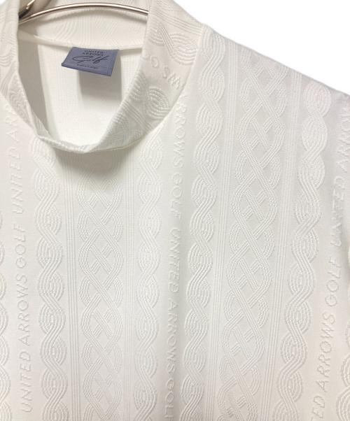 UNITED ARROWS GOLF（ユナイテッドアローズゴルフ）UNITED ARROWS GOLF (ユナイテッドアローズゴルフ) モックネックロングスリーブカットソー ホワイト サイズ:XL 未使用品の古着・服飾アイテム