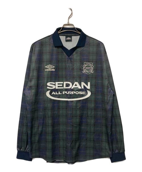 SEDAN ALL-PURPOSE（セダンオールパーパス）SEDAN ALL-PURPOSE (セダンオールパーパス) UMBRO (アンブロ) 23FW Game Shirt グリーン×ネイビー サイズ:XXLの古着・服飾アイテム