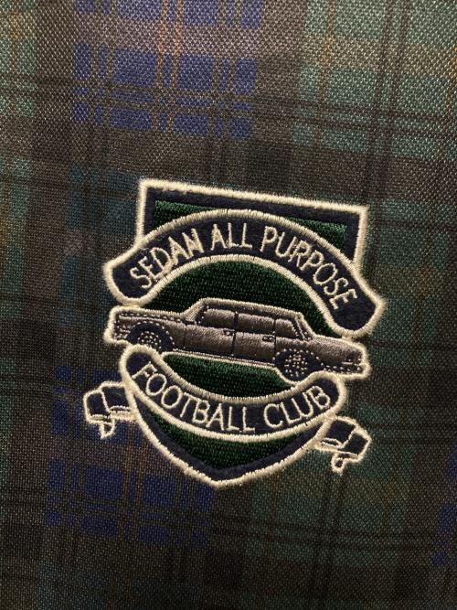 SEDAN ALL-PURPOSE（セダンオールパーパス）SEDAN ALL-PURPOSE (セダンオールパーパス) UMBRO (アンブロ) 23FW Game Shirt グリーン×ネイビー サイズ:XXLの古着・服飾アイテム