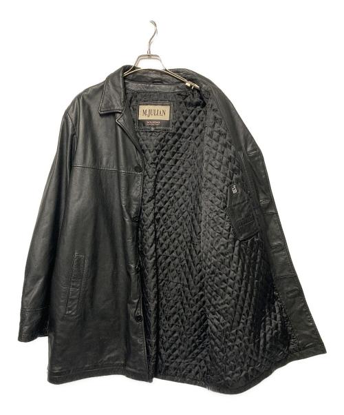 Wilson（ウィルソン）Wilson (ウィルソン) レザーコート ブラック サイズ:XLの古着・服飾アイテム