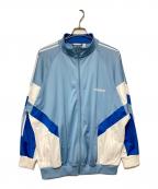 adidasアディダス）の古着「トラックジャケット」｜スカイブルー×ホワイト