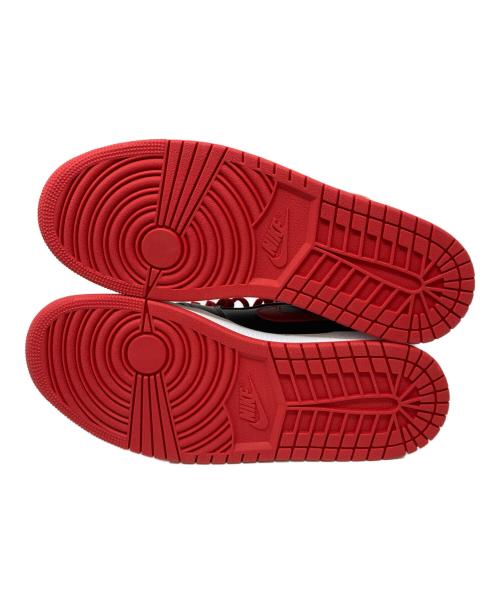 NIKE（ナイキ）NIKE (ナイキ) AIR JORDAN 1 MID ブラック×レッド サイズ:US9.5 未使用品の古着・服飾アイテム