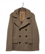 Yves Saint Laurentイヴサンローラン）の古着「ウールPコート」｜ブラウン