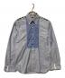 eYe COMME des GARCONS JUNYAWATANABE MAN（アイ コム デ ギャルソン ジュンヤ ワタナベ マン）の古着「パッチワークボタンダウンシャツ」｜ブルー