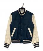 BROOKS BROTHERSブルックスブラザーズ）の古着「スタジャン」｜ネイビー×ホワイト