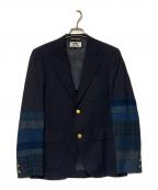 eYe COMME des GARCONS JUNYAWATANABE MAN×BROOKS BROTHERSアイ コム デ ギャルソン ジュンヤ ワタナベ マン×ブルックスブラザーズ）の古着「3Bテーラードジャケット / 金釦ブレザー」｜ネイビー