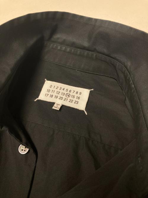 Maison Margiela（メゾンマルジェラ）Maison Margiela (メゾンマルジェラ) 16SS レギュラーカラーシャツ ブラック サイズ:40の古着・服飾アイテム