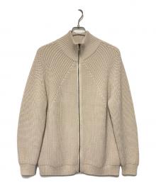 BATONER（バトナ―）の古着「SIGNATURE DRIVERS SOLIDWOOL KNIT」｜ベージュ