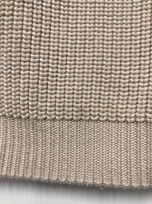 BATONER（バトナ―）BATONER (バトナ―) SIGNATURE DRIVERS SOLIDWOOL KNIT ベージュ サイズ:2の古着・服飾アイテム