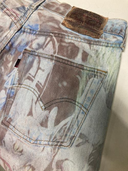 LEVI'S（リーバイス）LEVI'S (リーバイス) 501リメイクデニムパンツ / 水圧転写 ブルー サイズ:W31 L34の古着・服飾アイテム