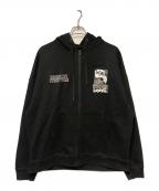 genzai×Hysteric Glamourゲンザイ×ヒステリックグラマー）の古着「Zip Hoodie / ジップパーカー」｜ブラック
