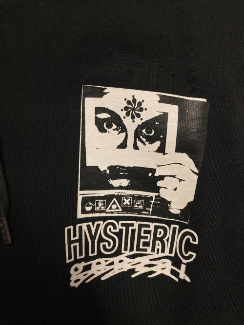 genzai（ゲンザイ）genzai (ゲンザイ) Hysteric Glamour (ヒステリックグラマー) Zip Hoodie / ジップパーカー ブラック サイズ:Lの古着・服飾アイテム