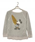 SEAシー）の古着「ミッキーマウスプリントスウェット」｜グレー