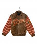 JEFF HAMILTONジェフハミルトン）の古着「49ERS アワードジャケット」｜ブラウン