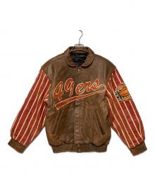 JEFF HAMILTON（ジェフハミルトン）の古着「49ERS アワードジャケット」｜ブラウン