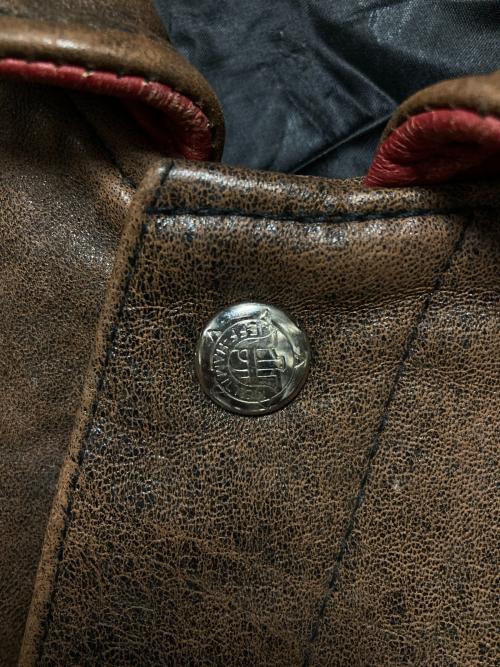 JEFF HAMILTON（ジェフハミルトン）JEFF HAMILTON (ジェフハミルトン) 49ERS アワードジャケット ブラウン サイズ:Mの古着・服飾アイテム