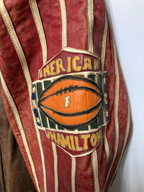 JEFF HAMILTON（ジェフハミルトン）JEFF HAMILTON (ジェフハミルトン) 49ERS アワードジャケット ブラウン サイズ:Mの古着・服飾アイテム