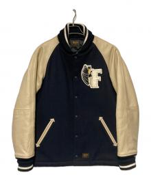 FUCT（ファクト）の古着「バットガールワッペンスタジャン」｜ネイビー×アイボリー