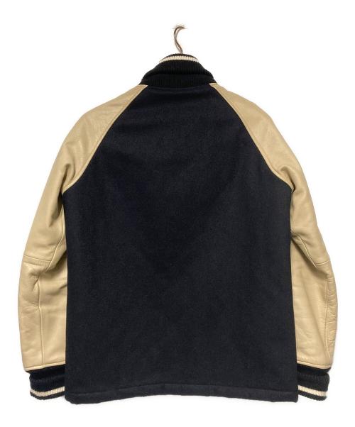 FUCT（ファクト）FUCT (ファクト) バットガールワッペンスタジャン ネイビー×アイボリー サイズ:Mの古着・服飾アイテム