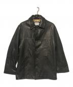 Adam et Ropeアダム エ ロペ）の古着「レザーカーコート」｜ブラック
