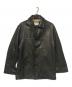 Adam et Rope（アダム エ ロペ）の古着「レザーカーコート」｜ブラック