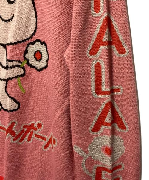 PALACE（パレス）PALACE (パレス) COSY KNIT / クルーネックニット ピンク サイズ:XLの古着・服飾アイテム