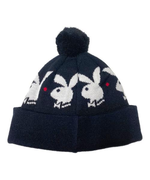 SUPREME（シュプリーム）SUPREME (シュプリーム) PLAY BOY (プレイボーイ) Beanie / コラボニットキャップ ブラックの古着・服飾アイテム