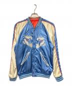 DIESELディーゼル）の古着「リバーシブルスカジャン」｜ブルー×レッド