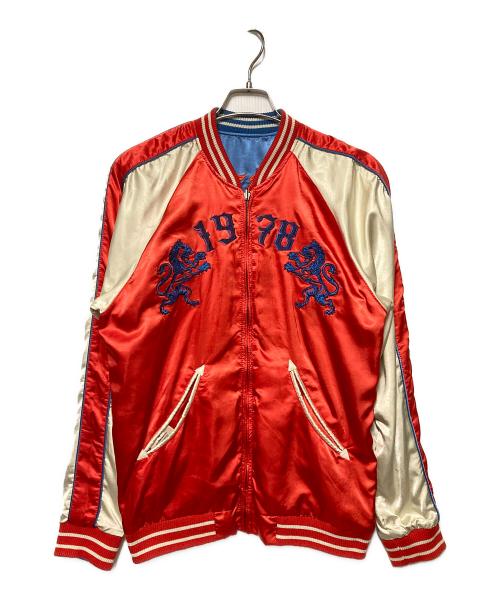 DIESEL（ディーゼル）DIESEL (ディーゼル) リバーシブルスカジャン ブルー×レッド サイズ:Mの古着・服飾アイテム