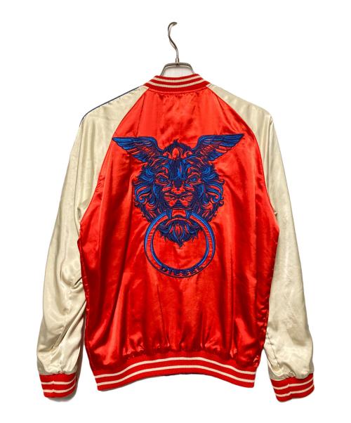 DIESEL（ディーゼル）DIESEL (ディーゼル) リバーシブルスカジャン ブルー×レッド サイズ:Mの古着・服飾アイテム