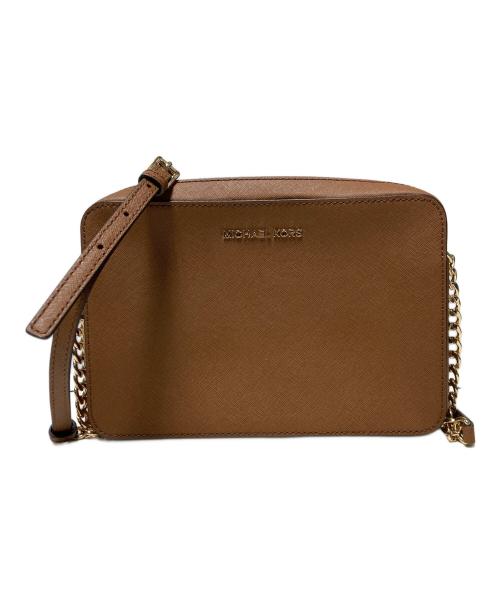 MICHAEL KORS（マイケル・コース）MICHAEL KORS (マイケル・コース) レザーショルダーバッグ ブラウン 未使用品の古着・服飾アイテム
