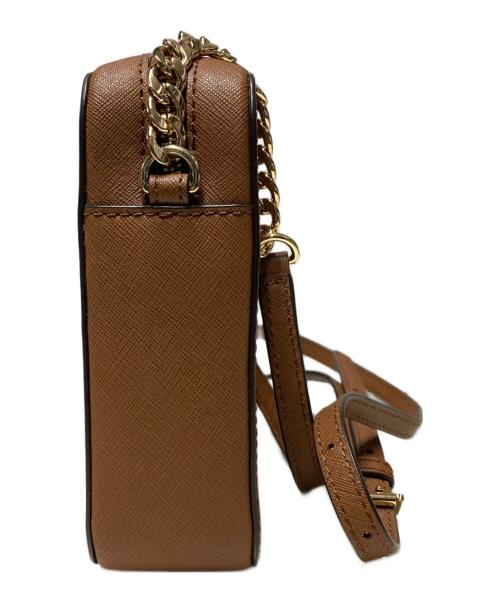 MICHAEL KORS（マイケル・コース）MICHAEL KORS (マイケル・コース) レザーショルダーバッグ ブラウン 未使用品の古着・服飾アイテム