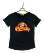 Hysteric Glamourヒステリックグラマー）の古着「LIVING IN THE RAINBOW Tシャツ」｜ブラック