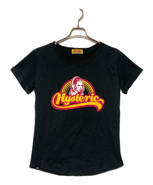 Hysteric Glamour（ヒステリックグラマー）Hysteric Glamour (ヒステリックグラマー) LIVING IN THE RAINBOW Tシャツ ブラック サイズ:Fの古着・服飾アイテム