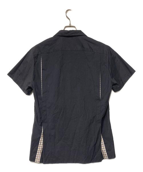 JIL SANDER（ジルサンダー）JIL SANDER (ジルサンダー) チェック切替オープンカラーシャツ グレー サイズ:41の古着・服飾アイテム