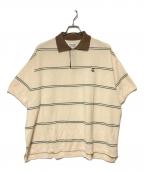 EVISEN SKATEBOARDSエビセン スケートボード）の古着「BAMBI BORDER POLO SHIRT」｜クリーム