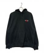 SUPREME×JORDANシュプリーム×ジョーダン）の古着「24FW Hooded Sweatshirt」｜ブラック