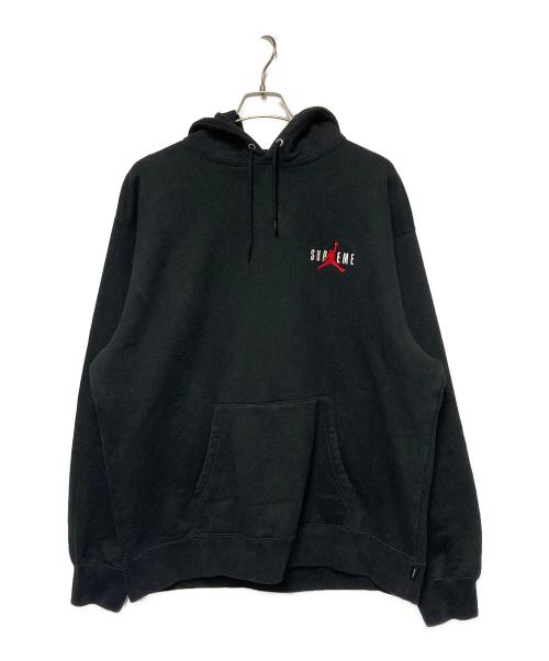 SUPREME（シュプリーム）SUPREME (シュプリーム) JORDAN (ジョーダン) 24FW Hooded Sweatshirt ブラック サイズ:Lの古着・服飾アイテム