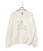 WACKO MARIAワコマリア）の古着「クルーネックスウェット / 世界平和プロジェクト」｜ホワイト