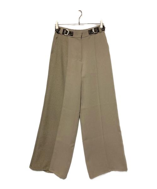 UNITED TOKYO（ユナイテッドトーキョー）UNITED TOKYO (ユナイテッドトーキョー) アシメマルチテキスチャーパンツ ベージュ サイズ:4の古着・服飾アイテム