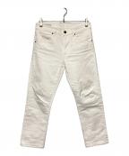 YCHAIイカイ）の古着「スリムテーパードデニムパンツ」｜ホワイト