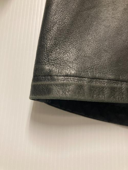 Salvatore Ferragamo（サルヴァトーレ フェラガモ）Salvatore Ferragamo (サルヴァトーレ フェラガモ) リバーシブルレザーコート ブラック サイズ:50の古着・服飾アイテム