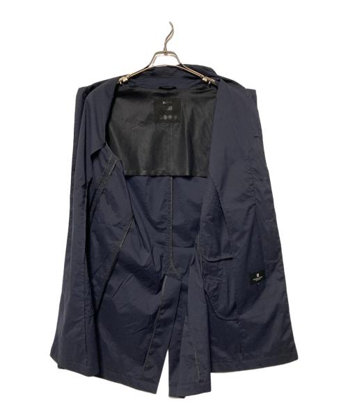 BLACK LABEL CRESTBRIDGE（ブラックレーベル クレストブリッジ）BLACK LABEL CRESTBRIDGE (ブラックレーベル クレストブリッジ) ナイロンステンカラーコート ネイビー サイズ:Lの古着・服飾アイテム